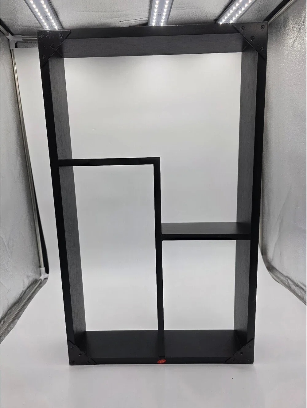 Modern Black Geometric Wall Shelf